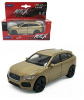Welly Машинка Jaguar F-Pace 43726W-G золотистый