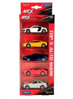 Welly Набор Lambo Gallardo Porsche 911 Audi R8 Merc C63 Honda NSX 5 шт