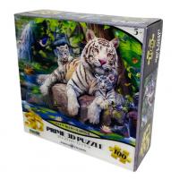 Пазл Prime 3D 100 арт.13850 Белые тигры Бенгалии 5+